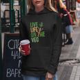 Life On The Veg Funny Vegan Slogan Plant Power Cute Graphic Women Hoodie Graphic Print Hooded Sweatshirt Personalized Gifts
