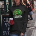 Lucky To Be A Librarian Teacher St Patricks Day Rainbow Women Hoodie Funny Gifts