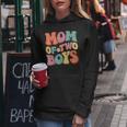 Mom Of Two Boys From Son Groovy Mothers Day Mom 2 Boys Women Hoodie Personalized Gifts