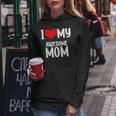 Mothers Day Red Heart With Love I Love My Mom Awesome Mommy Women Hoodie Unique Gifts