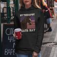 My Therapist Eats Hay Horseback Riding Gifts Women Hoodie Unique Gifts