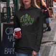 One Lucky Mom Shamrock Mom Life St Patricks Day Women Hoodie Funny Gifts