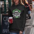 One Lucky Mom St Patricks Day Gift Vintage 70S Dice V2 Women Hoodie Funny Gifts