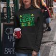 One Lucky Teacher Retro Vintage St Patricks Day Women Hoodie Funny Gifts