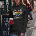 Rainbow Skeleton Heart Love Is Love Lgbt Gay Lesbian Pride Women Hoodie Unique Gifts