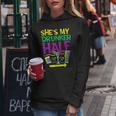 Shes My Drunker Half Matching Couple Boyfriend Mardi Gras Women Hoodie Personalized Gifts