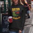 Sister Of The Birthday Boy Dinosaur RawrRex Bday Party Women Hoodie Unique Gifts