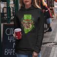 St Patricks Day Pug Puppy Dog Gift Lover Dog Women Hoodie Funny Gifts