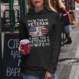 The Veteran & The Veterans Wife Proud American Veteran Wife Women Hoodie Personalized Gifts