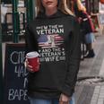 The Veteran & The Veterans Wife Proud American Veteran Wife Women Hoodie Funny Gifts