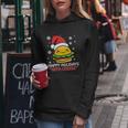 Ugly Christmas Sweater Burger Happy Holidays With Cheese V16 Women Hoodie Unique Gifts