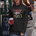 Vintage 1963 Floral Funny 60Th Birthday Awesome Since 1963 Women Hoodie Funny Gifts