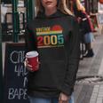 Vintage Born In 2005 Birthday Year Party Wedding Anniversary Women Hoodie Funny Gifts