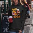 Wake Bake Turkey Feast Meal Dinner Chef Funny Thanksgiving Women Hoodie Funny Gifts