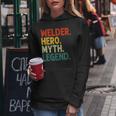 Welder Hero Myth Legend Retro Vintage Schweißen Frauen Hoodie Lustige Geschenke