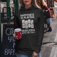 Womens Funny Mahjong Gift Cool Happiness Is Playing Mahjong Girls Women Hoodie Unique Gifts