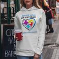 I Am Her Voice She Is My Heart Autism Mom Autistic Daughter Women Hoodie Unique Gifts