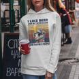 I Like Beer And My Schnauzer And Maybe 3 People Retro Style Women Hoodie Funny Gifts