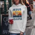 Jesus The Ultimate Deadlifter Funny Gym Bodybuliding Fitness Women Hoodie Unique Gifts