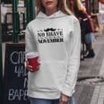 No Shave November Mustache Funny Women Hoodie Unique Gifts
