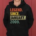 14 Geburtstag Legende Seit Januar 2009 14 Jahre Alt Frauen Hoodie