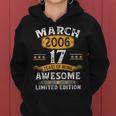 17 Geburtstag Geschenke Mann Frau Jahrgang März 2006 Frauen Hoodie