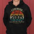 17 Geburtstag Legendär Seit 2005 Geschenk Jahrgang Frauen Hoodie