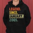 18 Geburtstag Legende Seit Januar 2005 18 Jahre Alt Frauen Hoodie