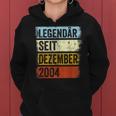 18 Geburtstag Mann 18 Jahre Legendär Seit Dezember 2004 Frauen Hoodie