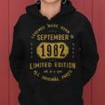 1982 September Birthday Gift  1982 September Limited Edition Women Hoodie Graphic Print Hooded Sweatshirt