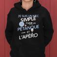 Petanque - Un Mec Simple Women Hoodie