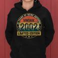 21 Year Old Gifts Made In 2002 Vintage 21St Birthday Retro Women Hoodie