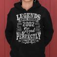 21St Birthday Vintage Legends Born In 2002 21 Years Old V4 Women Hoodie