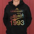 30 Geburtstag 30 Jahre Alt Legendär Seit März 1993 V7 Frauen Hoodie