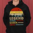 30 Years Old Retro Birthday Gifts Legend Since March 1993 Women Hoodie