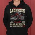 35. Geburtstag Biker Hoodie 1988, Herren Motorrad Chopper Design