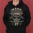 37 Geburtstag Geschenk Mann Mythos Legende März 1986 Frauen Hoodie