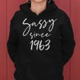 37 Vintage Sassy Since 1963 Classic Awesome Gift Mama Love Women Hoodie