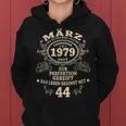 44 Geburtstag Geschenk Mann Mythos Legende März 1979 Frauen Hoodie