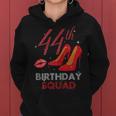 44Th Birthday Squad Stepping Into 44 Red Shoes Women Gift Gift For Womens Women Hoodie