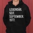 46 Geburtstag Geschenk 46 Jahre Legendär Seit September 197 Frauen Hoodie