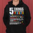 5 Things You Should Know About My Daughter Autism Awareness Women Hoodie