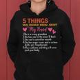 5 Things You Should Know About My Nana Mothers Day Funny Women Hoodie