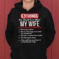 5 Things You Should Know About My Wife Best Funny Women Hoodie
