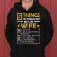 5 Things You Should Know About My Wife Funny Mommy Women Hoodie