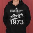 50 Geburtstag 50 Jahre Alt Legendär Seit März 1973 V3 Frauen Hoodie