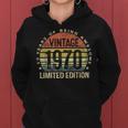 50 Year Old Gifts Vintage 1970 Limited Edition 50Th Birthday Women Hoodie