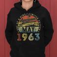 60 Year Old Awesome Since May 1963 60Th Birthday Women Hoodie