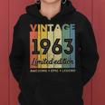 60 Year Old Gifts Vintage 1963 Limited Edition 60Th Birthday V7 Women Hoodie