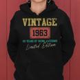60 Year Old Vintage 1963 Limited Edition 60Th Birthday V2 Women Hoodie